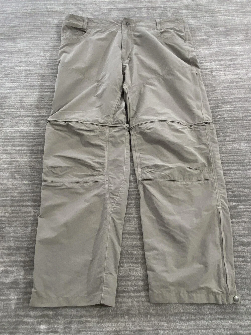 Kuhl Liberator Convertible Pants Mens 38x30 Gray Stealth Zip Off Hiking Outdoor